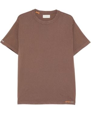 Paura Kansas Regular Tee Shirt Logo - Brown