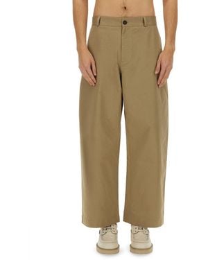 Studio Nicholson Slim Curved Trousers - Green