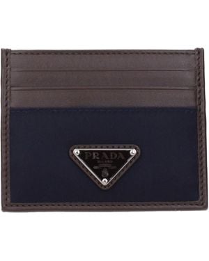Prada Document Holder Fabric - Blue