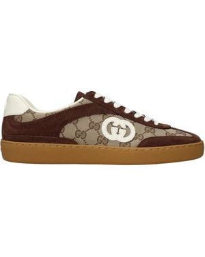 Gucci Sneakers/ Fabric - Brown