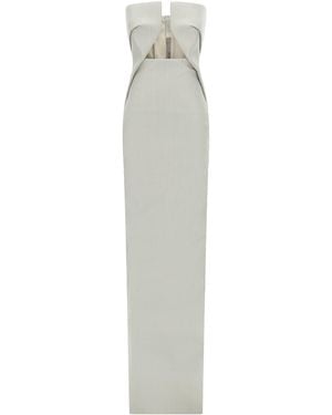 Rick Owens Kleid "Prong Gown" - Weiß