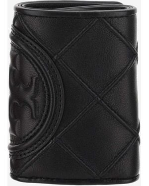 Tory Burch E Fleming Small Brieftasche - Schwarz