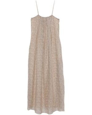 Alysi Bedrucktes Midikleid - Weiß
