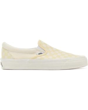 Vans Printed Canvas Classic Slip Ons - White