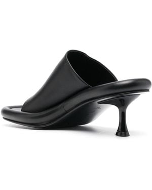 JW Anderson Bumper-tube Leren Muiltjes - Zwart