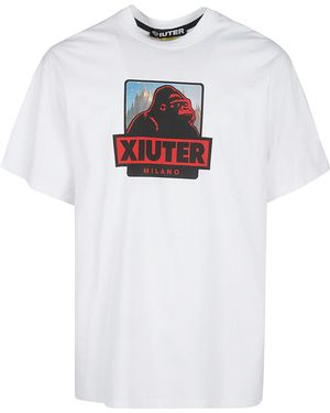 Iuter Bedrukt Katoenen T -shirt - Wit