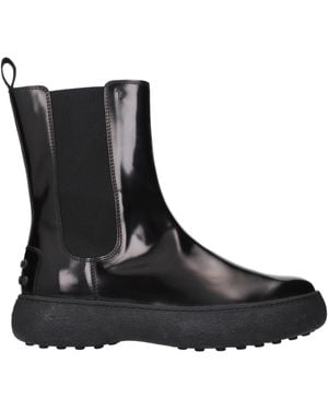 Tod's Schwarzes Leder Damens Schuhe