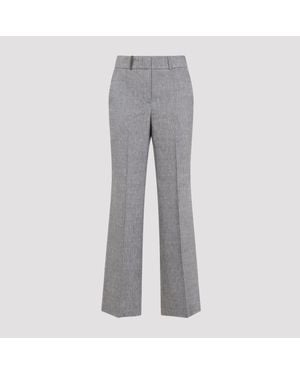 Peserico Linen And Wool Pants - Gray