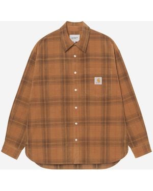 Carhartt L/S Wilber Shirt - Brown