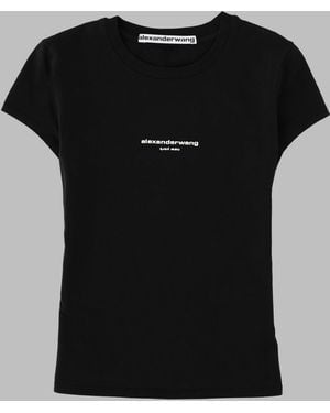 Alexander Wang Essential Cotton-Blend Top - Black