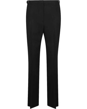 The Row Wool Straight Trousers - Black