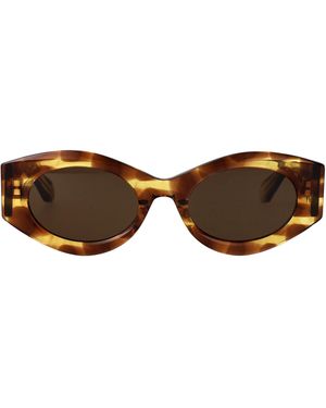 Alaïa Acetate Sunglasses - Brown