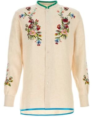 Valentino Garavani Ivory Linen Shirt - Natural