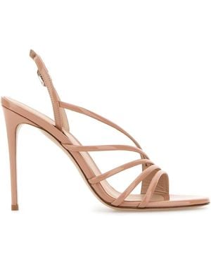 Le Silla Skin Leather Scarlet Sandals - Pink