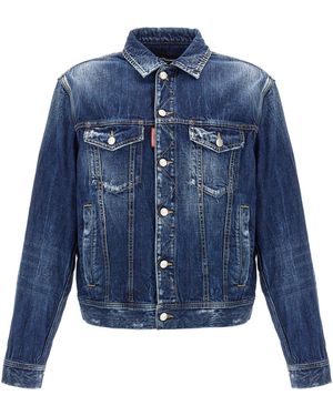 DSquared² Be Cool Be Nice Wash L.A. Giacche Blu-Uomo