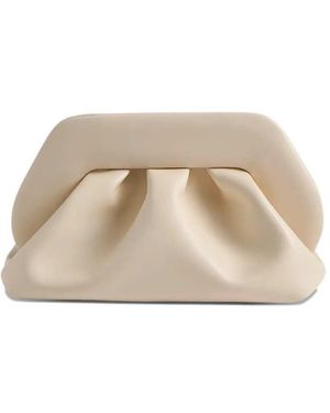 THEMOIRÈ Mittlere Clutch von Bios mit Raffung - Natur
