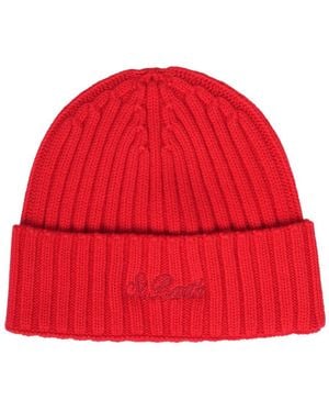 MC2 Saint Barth Ribbed Hat - Red