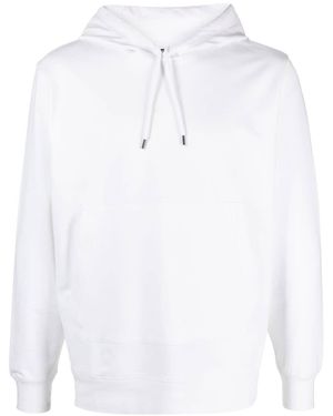 CP COMPANY METROPOLIS C.P. Firma Metropolis Logo Baumwollhodie - Weiß