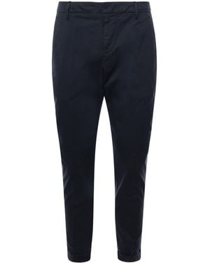 Dondup Schwarze Slim Chino-Hosen Für Herren - Blau