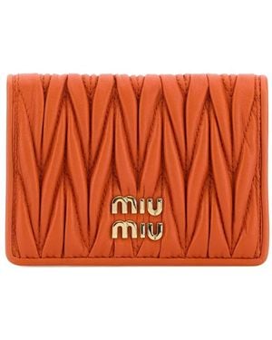 Miu Miu Minuteria Matelasse'Miu - Orange