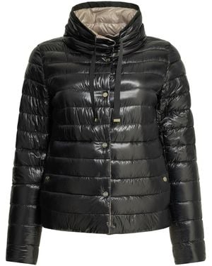 Herno Wendbare kurze Daunenjacke von - Schwarz