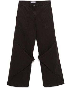 The Attico Le jean de poche Brown Patch Attico Coffee Brown - Noir
