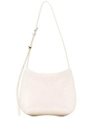 Jacquemus Bolso De Hombro Le Petit Bisou Con Relieve - Blanco