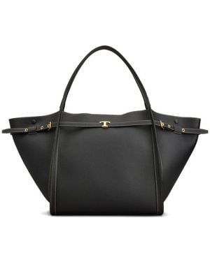 Tod's Medium Leather Tote - Black