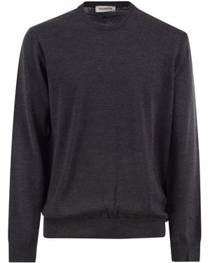 Premiata Merino Wool Crew-Neck Jumper - Black