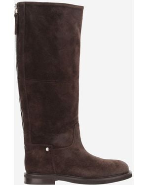 Poeve Suede Boots - Brown