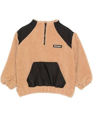 Palm Angels Pile Nylon Jacket Girl - Black