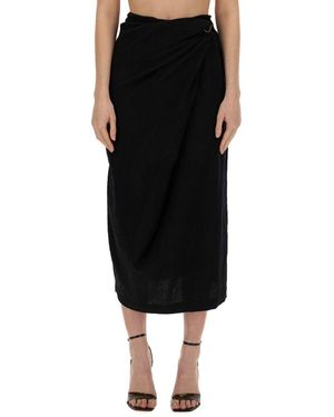 Alysi Skirt With Hook - Black