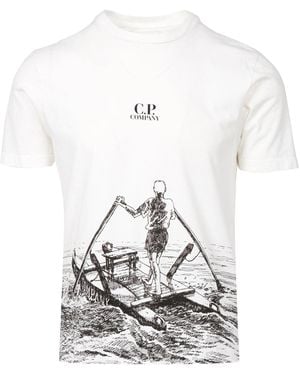 C.P. Company C.P. Firma T -Shirts und Polos weiß
