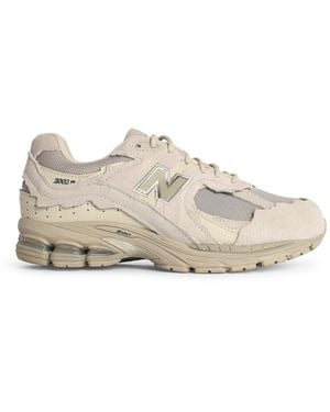 New Balance Neue Balance '2002 R' Sneakers in Mesh und natürliches Wildleder - Weiß