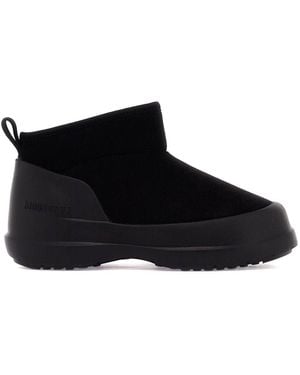 Moon Boot Luna Low Suede Leather Ankle - Black