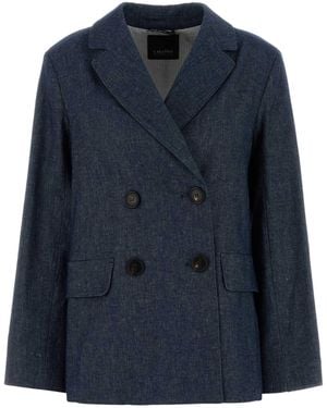Max Mara Stretch Denim Nero Blazer - Blue