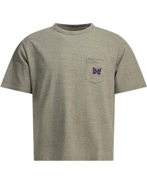 Needles "Pocket Tee" Crew Neck T Shirt - Grey