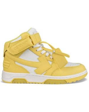 Off-White c/o Virgil Abloh Out Of Office Mid Trainers - Yellow