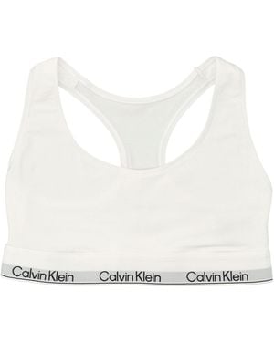 Calvin Klein Icon Cotton Modal Unlined Bralette - White