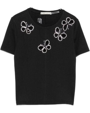 Alice + Olivia Cindy Cut-Out T-Shirt - Black