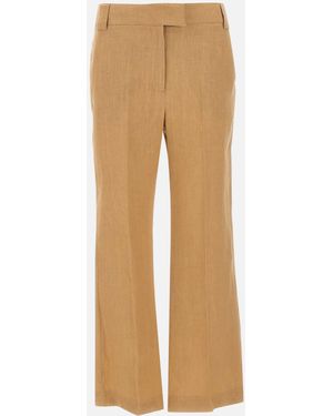 Marella Falco Camel Leinenhose - Natur