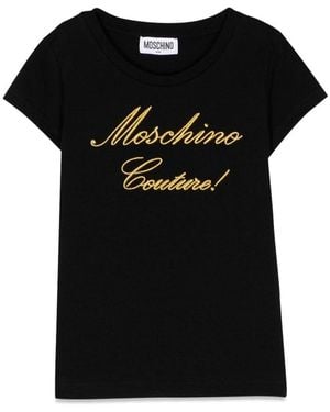 Moschino Short Sleeve Logo T-Shirt - Black