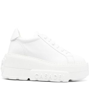 Casadei Nexus Leather Trainers - White
