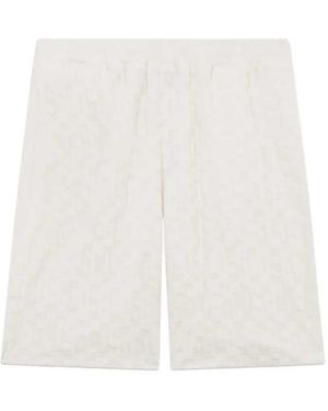Gcds Monogrammed Shorts - White
