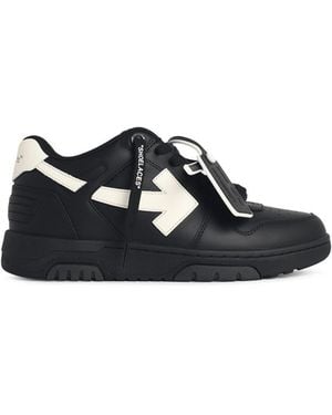 Off-White c/o Virgil Abloh 'Out Of Office' Leather Trainers - Black