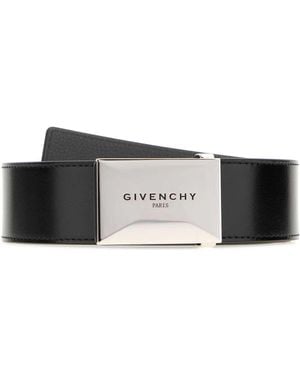 Givenchy Leather Plaque Belt - White