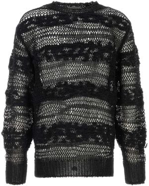 Yohji Yamamoto Crochet Jumper - Black
