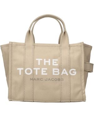 Marc Jacobs Handtaschen The Tote Bag Woman Stoff Beige/Heller Sand - Mettallic