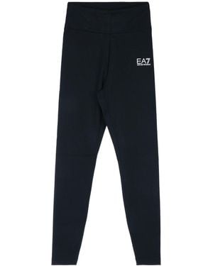 EA7 E. A.7 High-Stretch Polyamide Leggings - Black