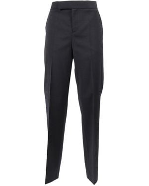 Alberta Ferretti Tailored Straight-Leg Pants With Structured Waistband - Blue